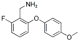 2-FLUORO-6-(4-METHOXYPHENOXY)BENZYLAMINE 结构式