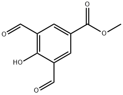 3,5-二甲酰基-4-羟基苯甲酸甲酯 结构式