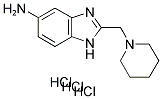 2-Piperidin-1-ylmethyl-1 H-benzoimidazol-5-ylamine trihydrochloride 结构式