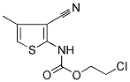 2-CHLOROETHYL N-(3-CYANO-4-METHYL-2-THIENYL)CARBAMATE 结构式