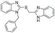 2-[(1H-Benzimidazol-2-ylmethyl)thio]-1-benzyl-1H-benzimidazole 结构式