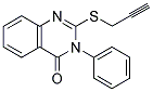 3-PHENYL-2-(2-PROPYNYLSULFANYL)-4(3H)-QUINAZOLINONE 结构式