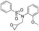 N-(2-METHOXY-PHENYL)-N-OXIRANYLMETHYL-BENZENESULFONAMIDE 结构式