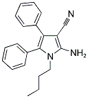 2-氨基-1-丁基-4,5-二苯基-1H-吡咯-3-腈 结构式