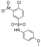 4-CHLORO-N-(4-METHOXY-PHENYL)-3-NITRO-BENZENESULFONAMIDE 结构式