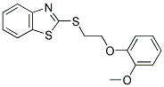 2-([2-(2-METHOXYPHENOXY)ETHYL]THIO)-1,3-BENZOTHIAZOLE 结构式