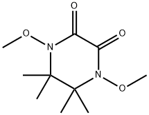 1,4-DIMETHOXY-5,5,6,6-TETRAMETHYLPIPERAZINE-2,3-DIONE 结构式