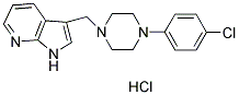 3-([4-(4-CHLOROPHENYL)PIPERAZIN-1-YL]METHYL)-1H-PYRROLO(2,3-B)PYRIDINE HYDROCHLORIDE 结构式