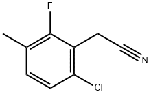 2-(6-氯-2-氟-3-甲基苯基)乙腈 结构式