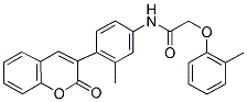 N-(3-METHYL-4-(2-OXO-2H-CHROMEN-3-YL)PHENYL)-2-(O-TOLYLOXY)ACETAMIDE 结构式