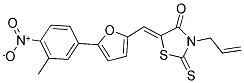 (5Z)-3-ALLYL-5-{[5-(3-METHYL-4-NITROPHENYL)-2-FURYL]METHYLENE}-2-THIOXO-1,3-THIAZOLIDIN-4-ONE 结构式