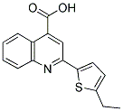 2-(5-乙基-2-噻吩)-喹啉-4-羧酸 结构式