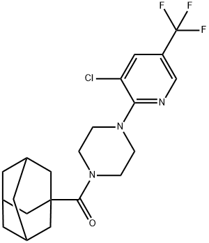 1-ADAMANTYL(4-[3-CHLORO-5-(TRIFLUOROMETHYL)-2-PYRIDINYL]PIPERAZINO)METHANONE 结构式