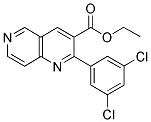 2-(3,5-Dichlorophenyl)-1,6-naphthyridine-3-carboxylic acid, ethyl ester 结构式