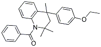 (4-(4-ETHOXYPHENYL)-2,2,4-TRIMETHYL-3,4-DIHYDROQUINOLIN-1(2H)-YL)(PHENYL)METHANONE 结构式