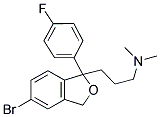 5-Bromo-1-(3-dimethylaminopropyl)-1-(4-fluorophenyl)-1,3-dihydroisobenzofuran 结构式