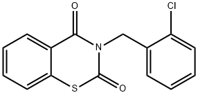 3-(2-CHLOROBENZYL)-2H-1,3-BENZOTHIAZINE-2,4(3H)-DIONE 结构式