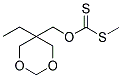 (5-ETHYL-1,3-DIOXAN-5-YL)METHYL (METHYLSULFANYL)METHANETHIOATE 结构式