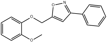 2-METHOXYPHENYL (3-PHENYL-5-ISOXAZOLYL)METHYL ETHER 结构式