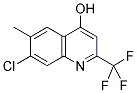 7-CHLORO-4-HYDROXY-6-METHYL-2-(TRIFLUOROMETHYL)QUINOLINE 结构式
