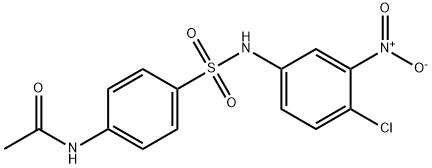 N-(4-(((4-Chloro-3-nitrophenyl)amino)sulfonyl)phenyl)ethanamide 结构式
