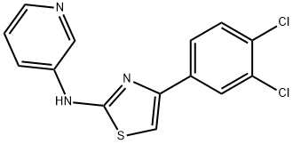 (4-(3,4-DICHLOROPHENYL)(2,5-THIAZOLYL))-3-PYRIDYLAMINE 结构式