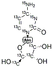 CYTIDINE (U-13C9; U-15N3) 结构式