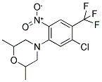 4-[5-CHLORO-2-NITRO-4-(TRIFLUOROMETHYL)PHENYL]-2,6-DIMETHYLMORPHOLINE 结构式