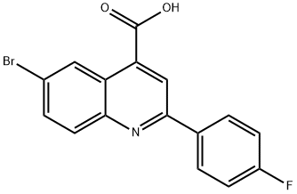 6-溴-2-(4-氟苯基)-喹啉-4-羧酸 结构式