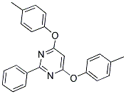 4,6-Bis(4-methylphenoxy)-2-phenylpyrimidine 结构式