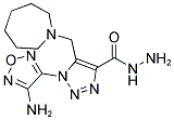 1-(4-AMINO-1,2,5-OXADIAZOL-3-YL)-5-(1-AZEPANYLMETHYL)-1H-1,2,3-TRIAZOLE-4-CARBOHYDRAZIDE 结构式