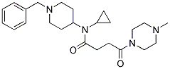 N-(1-BENZYLPIPERIDIN-4-YL)-N-CYCLOPROPYL-4-(4-METHYLPIPERAZIN-1-YL)-4-OXOBUTANAMIDE 结构式