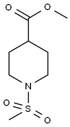 METHYL 1-(METHYLSULFONYL)-4-PIPERIDINECARBOXYLATE 结构式