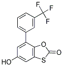 5-HYDROXY-7-[3-(TRIFLUOROMETHYL)PHENYL]-1,3-BENZOXATHIOL-2-ONE 结构式
