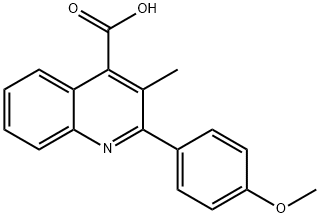 2-(4-甲氧苯基)-3-甲基喹啉-4-羧酸 结构式