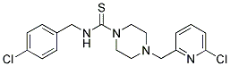 N-(4-CHLOROBENZYL)-4-[(6-CHLOROPYRIDIN-2-YL)METHYL]PIPERAZINE-1-CARBOTHIOAMIDE 结构式