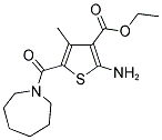 2-AMINO-5-(AZEPANE-1-CARBONYL)-4-METHYL-THIOPHENE-3-CARBOXYLIC ACID ETHYL ESTER 结构式