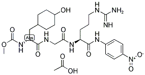 CH3O-CO-D-HHT-GLY-ARG-PNA ACOH 结构式