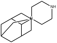 1-(金刚烷-2-基)哌嗪 结构式