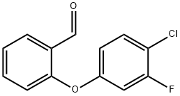 2-(4-氯-3-氟苯氧基)苯甲醛 结构式