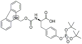 FMOC-D-TYR(PO3TBU2)-OH 结构式