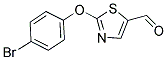 2-(4-BROMOPHENOXY)-1,3-THIAZOLE-5-CARBALDEHYDE 结构式