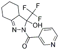 2-(PYRIDIN-3-YLCARBONYL)-3-(TRIFLUOROMETHYL)-3,3A,4,5,6,7-HEXAHYDRO-2H-INDAZOL-3-OL 结构式
