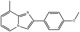 2-(4-甲氧基苯基)-8-甲基咪唑并[1,2-A]吡啶 结构式