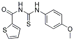 N-(((4-METHOXYPHENYL)AMINO)THIOXOMETHYL)-2-THIENYLFORMAMIDE 结构式