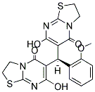 7-Hydroxy-6-[(7-hydroxy-5-oxo-2,3-dihydro-5H-[1,3]thiazolo[3,2-a]pyrimidin-6-yl)(2-methoxyphenyl)methyl]-2,3-dihydro-5H-[1,3]thiazolo[3,2-a]pyrimidin-5-one 结构式