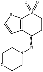 4-(MORPHOLINOIMINO)-3,4-DIHYDRO-1LAMBDA6-THIENO[2,3-B]THIOPYRAN-1,1(2H)-DIONE 结构式