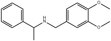 (3,4-DIMETHOXY-BENZYL)-(1-PHENYL-ETHYL)-AMINE 结构式