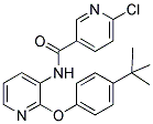 N-{2-[4-(TERT-BUTYL)PHENOXY]PYRIDIN-3-YL}-6-CHLORONICOTINAMIDE 结构式
