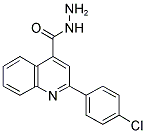 2-(4-CHLORO-PHENYL)-QUINOLINE-4-CARBOXYLIC ACID HYDRAZIDE 结构式